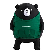 [星巴克]黑熊拉鍊翻蓋旅行枕