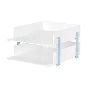 LITEM 雙層簡約A4公文架/薄荷藍