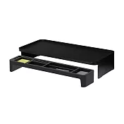 LITEM 螢幕架&桌上收納組/黑