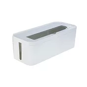 LITEM 長方型 實用附蓋電線收納盒/象牙白