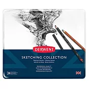 DERWENT精選素描組合24入鐵盒裝