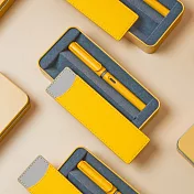 LAMY狩獵者系列 Candy限量鐵盒筆套鋼筆禮盒-F芒果黃