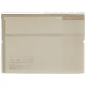 KOKUYO Glassele橫式5層資料夾A4-淺咖