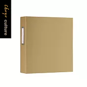 珠友 A4/13K 4孔D型檔案夾/雨絲紋/D型夾/文件收納04金