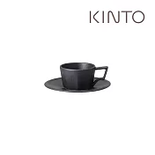 KINTO / OCT八角陶瓷杯盤組80ml 黑