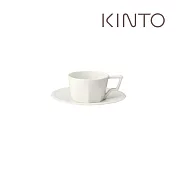 KINTO / OCT八角陶瓷杯盤組80ml 白