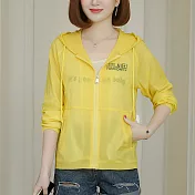 【MsMore】夏艷騎車護膚防曬輕薄時尚設計外套#106686M黃