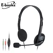 E-books SS19 靈巧頭戴式耳機麥克風黑