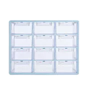 SYSMAX 雙色系統12格 多用途收納盒 薄荷藍