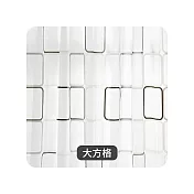 【E.dot】PEVA防霉防水浴簾(附掛環) 大方格