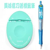 (買刀送筆)OHTO CLO-700C拆信刀送3M 694標籤筆 藍