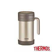 【THERMOS 膳魔師】不鏽鋼真空保溫杯0.5L 金色 (TCMF-501-GL)