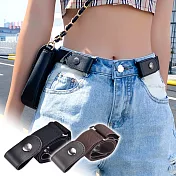 【E.dot】彈力修身隱形腰帶黑色