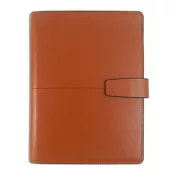 【DATA MATE - 真皮萬用手冊】DM-828L 米蘭都會 A5尺寸 6孔夾活頁本-  淺咖啡色