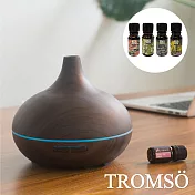 TROMSO北歐格調水氧香薰機-買就送任選精油4入組-摩登芬蘭-咖啡木