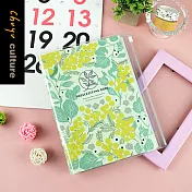 珠友 A5/25K生活收支家計簿/理財本/記帳本/隨身帳本(附收納袋)01花語