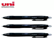 (3隻1包)三菱 SXN-150國民溜溜筆 0.7 黑