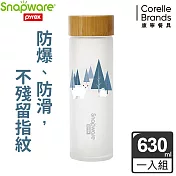 snapware康寧 耐熱玻璃水瓶630ml-冬夜森林