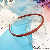 【卡樂熊】基本磨砂素色鋸齒造型髮箍(三色)-橘色