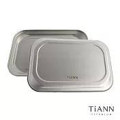 【鈦安純鈦餐具 TiANN】萬用純鈦小砧板/小餐盤/烘焙烤盤/露營小砧板