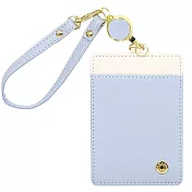 【LABCLIP】courtly質感伸縮票卡夾/證件夾 ‧  藍灰色