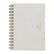 【Mark’s】JOLIE FILLE法式花卉筆記本A6 ‧象牙色