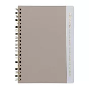 【Mark’s】EQUINOX簡約色塊筆記本A5 ‧灰米