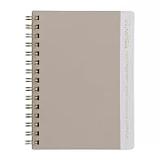 【Mark’s】EQUINOX簡約色塊筆記本A6 ‧灰米