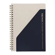 【Mark’s】EQUINOX簡約色塊收納筆記本A5 ‧黑色