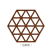 JIAGO 北歐六邊形矽膠隔熱墊北歐紅