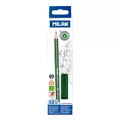 MILAN 經典三角鉛筆_B_12入裝