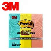 (3入1包) 3M 狠黏便條紙 631S-4 三色組