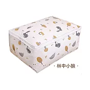 JIAGO 防水加大衣物棉被收納袋林中小狼