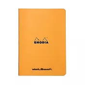 【Rhodia|classic】staplebound notebook騎馬釘筆記本_A7_5x5點格_80g_24張_橘皮