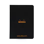 【Rhodia|classic】staplebound notebook騎馬釘筆記本_A5_5x5點格_80g_24張_黑色