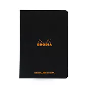 【Rhodia｜classic】staplebound notebook騎馬釘筆記本 A5 5x5點格 80g 24張 黑色