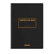 【Rhodia|classic】compositionbook線裝校園筆記本_A5_5x5方格_80g_80張黑皮