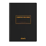 【Rhodia|classic】compositionbook線裝校園筆記本_A5_橫線留邊_80g_80張_黑皮