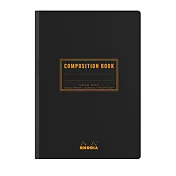 【Rhodia｜classic】compositionbook線裝校園筆記本 A5 橫線留邊 80g 80張 黑皮