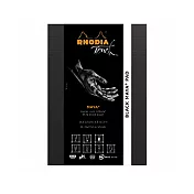 【Rhodia|Touch】瑪雅上掀式繪本_A5_空白_120g_50張_黑皮