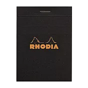 【Rhodia|Basic】N°11 上掀式筆記本_A7 _5x5方格_80g _80張 _黑皮