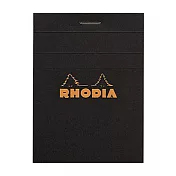 【Rhodia|Basic】N°11 上掀式筆記本 A7 5x5方格 80g 80張 黑皮