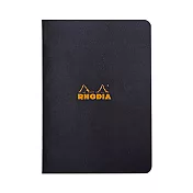 【Rhodia｜classic】staplebound notebook騎馬釘筆記本_A5_5x5方格_80g_24張_ 黑皮