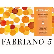 【Fabriano】Fabrano 5水彩紙,中目,300G,31X41,20張,50%棉