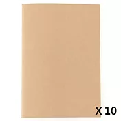 [MUJI無印良品]筆記本(空白)/32張.A5/10入(空白)
