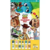 sun star 2021 壁掛式月曆 迪士尼 玩具總動員4 探頭 白