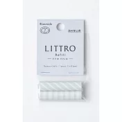 【Kanmido】LITTRO 攜帶式筆型便利貼補充捲 ‧灰斜紋/灰格紋