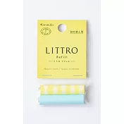 【Kanmido】LITTRO 攜帶式筆型便利貼補充捲 ‧黃點點/水藍
