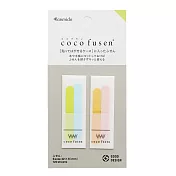【Kanmido】coco fusen 攜帶式標籤貼2入(RS型) ‧綠藍/橘粉