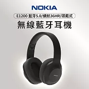 【nokia諾基亞】頭戴式 無線藍牙耳機e1200- 黑